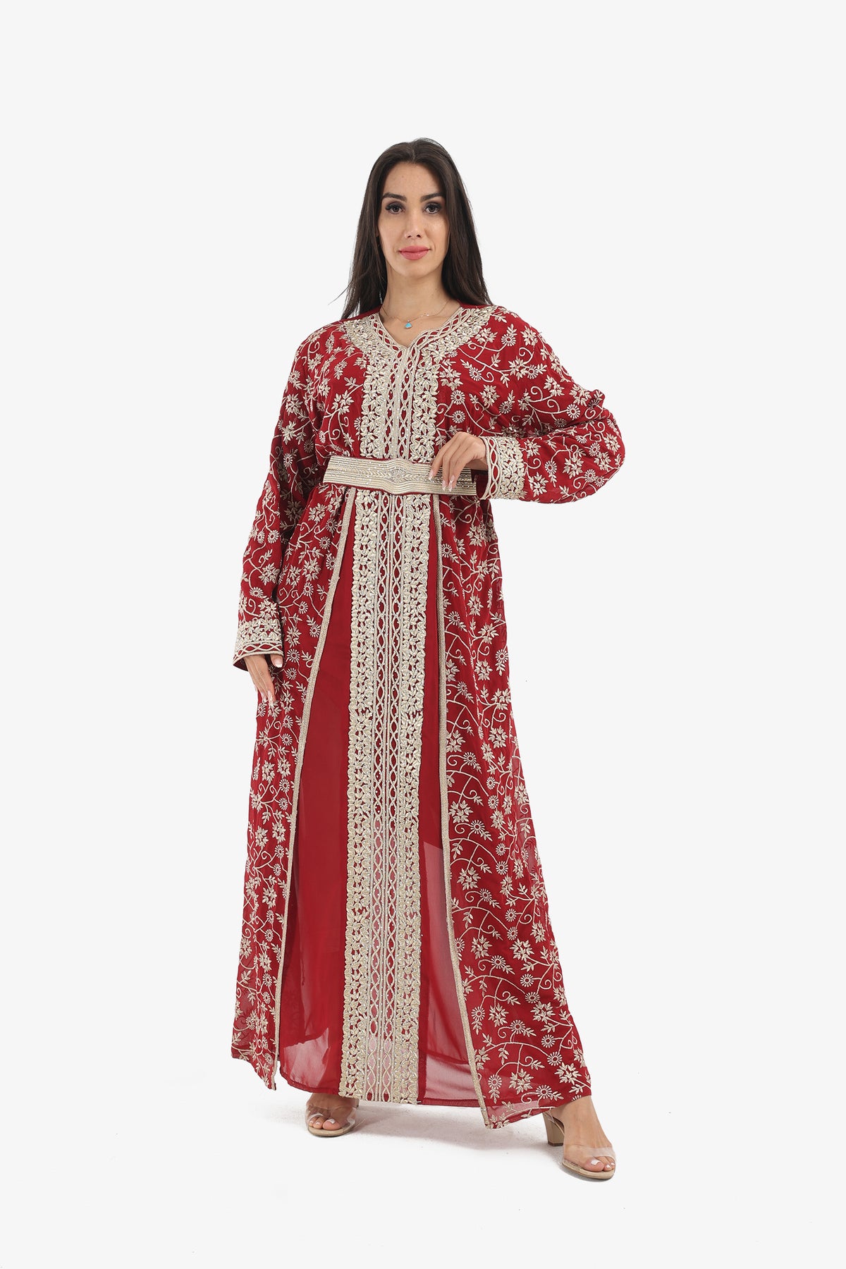 Embroidered Moroccan Kaftan