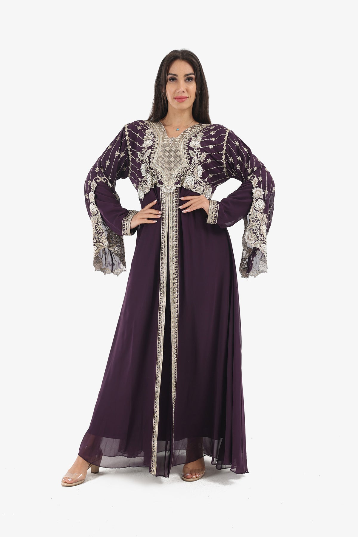 Floral Embroidery Abaya