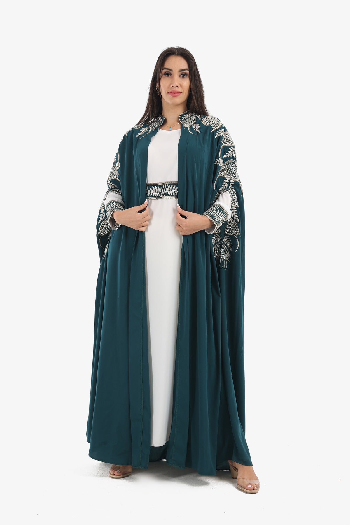 Embroidered Moroccan 2-Piece Kaftan