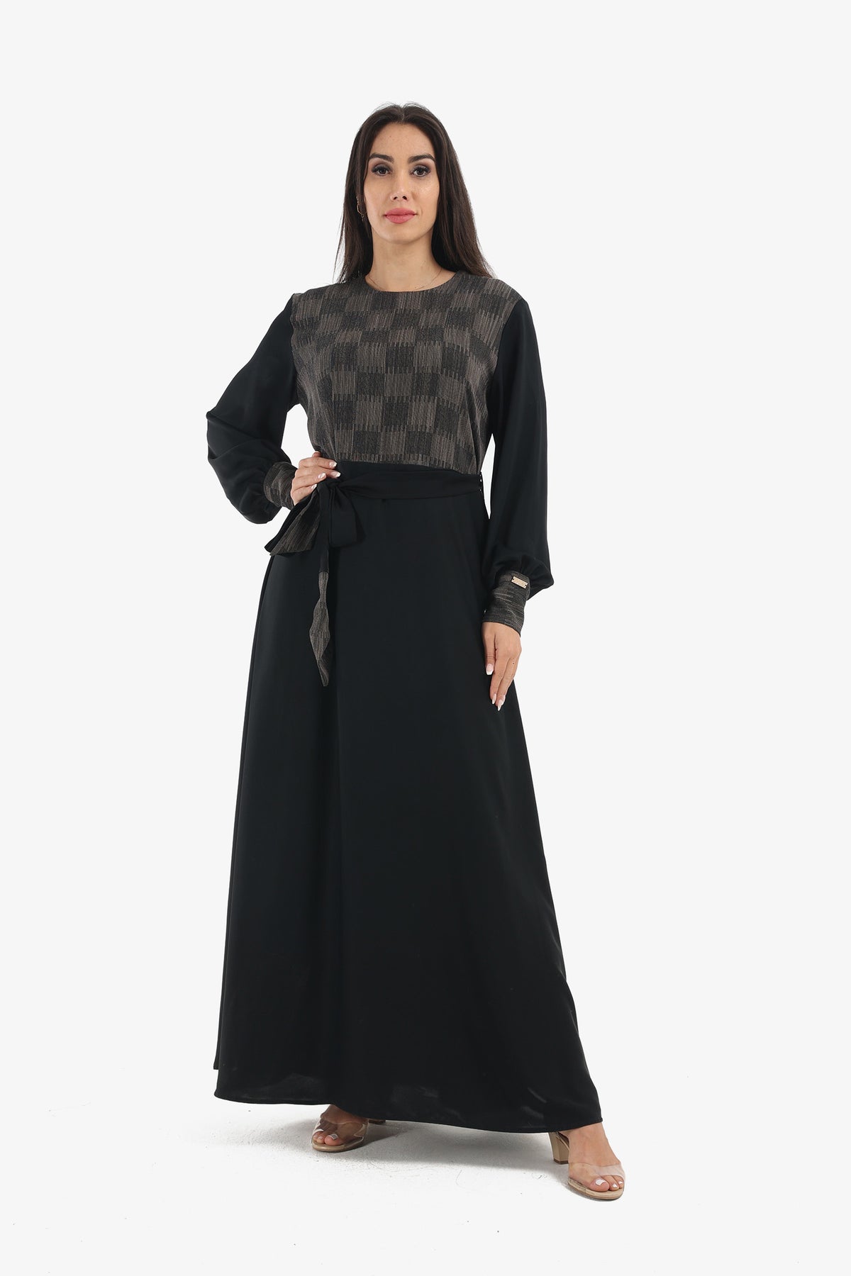 Checked Details Abaya