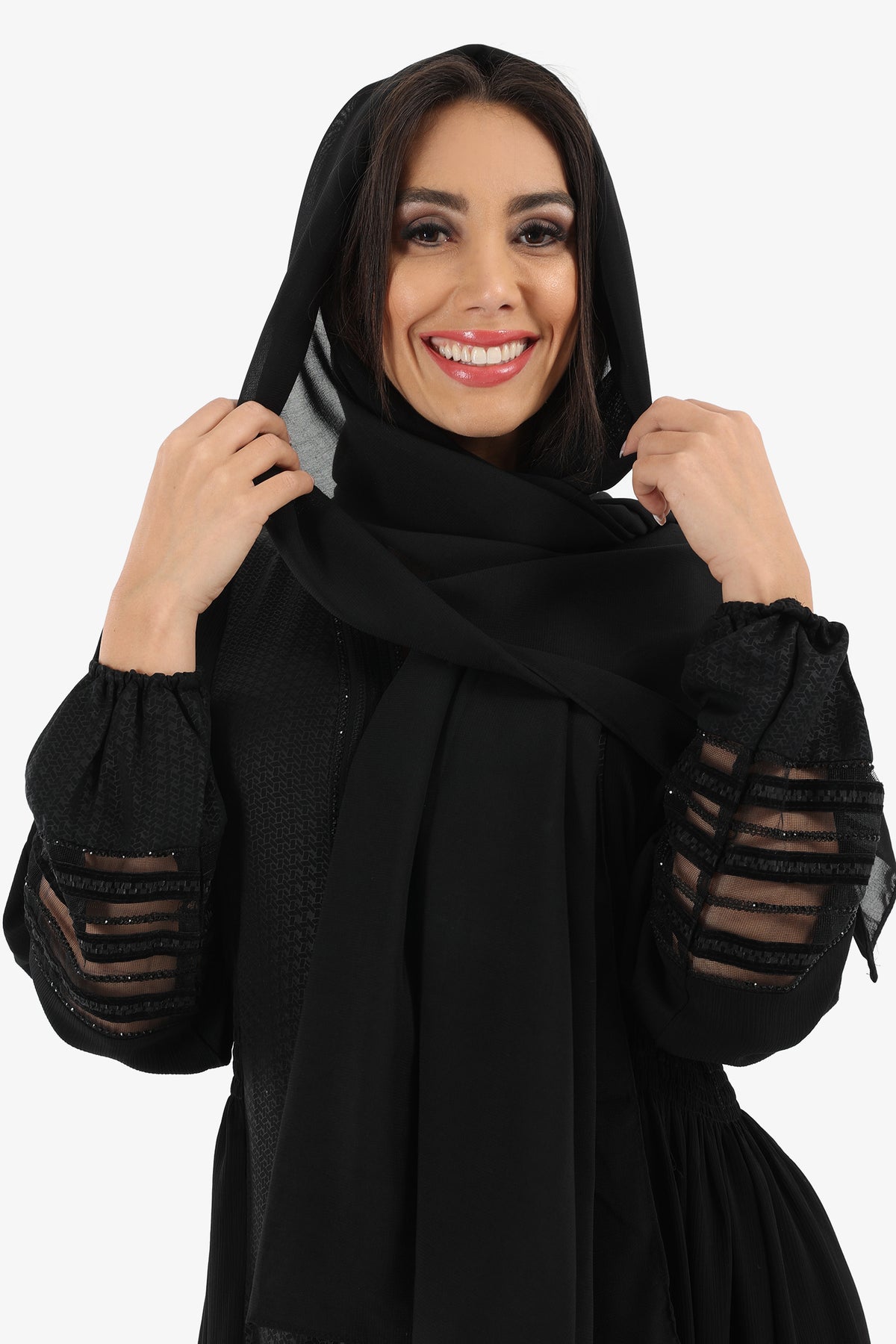 Elasticated Cuffed Sleeves Abaya