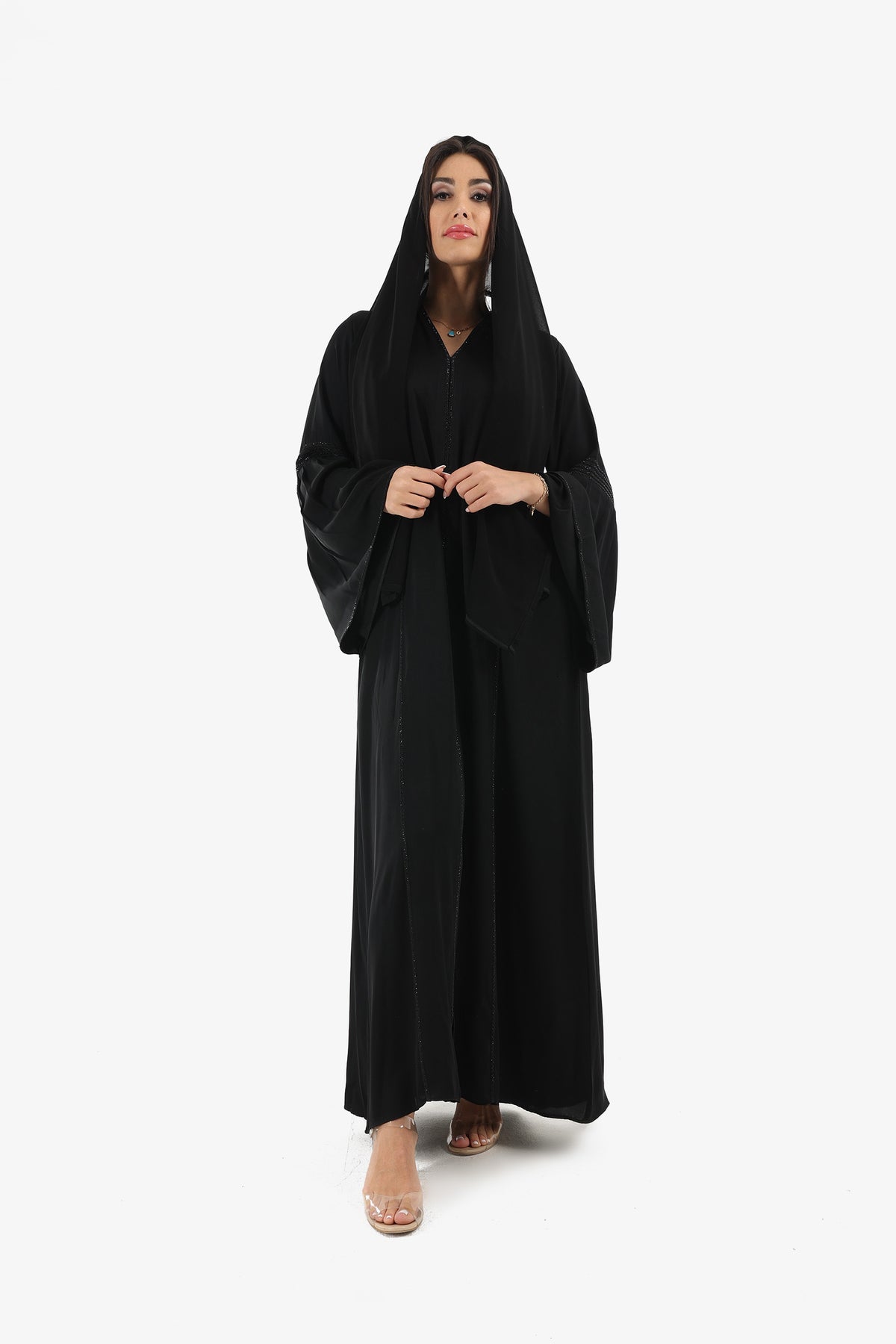 Wide Long Bell Sleeves Abaya