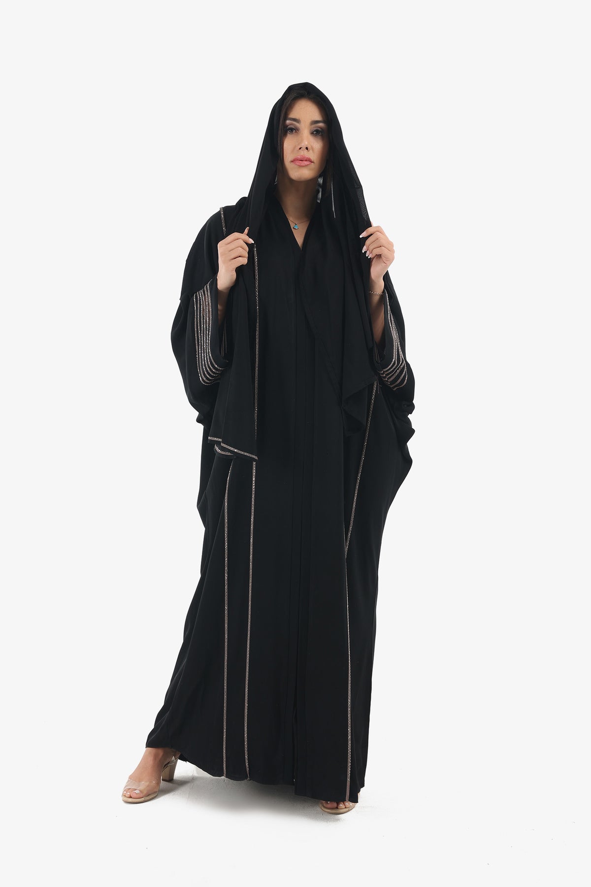 Oversized Abaya with Batwing Sleeves