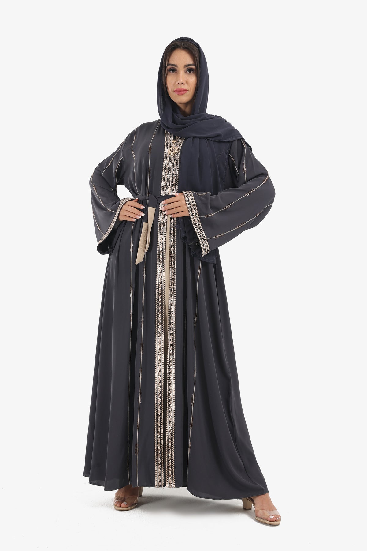 4-Piece Bi-Tone Abaya