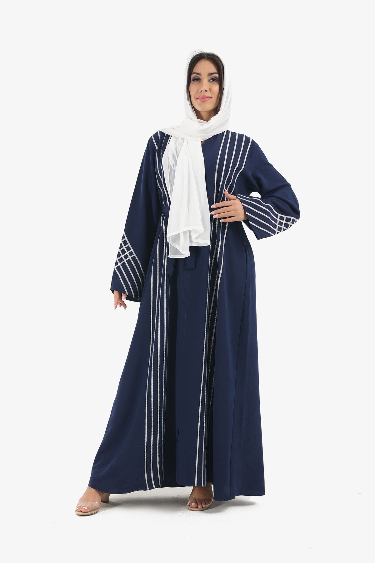 3-Piece Embellished Abaya