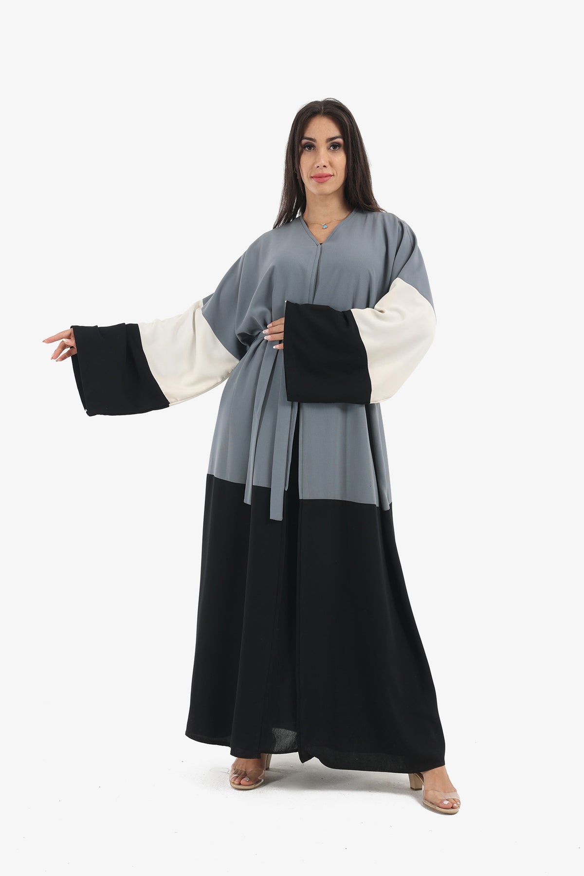 Color-Block Abaya