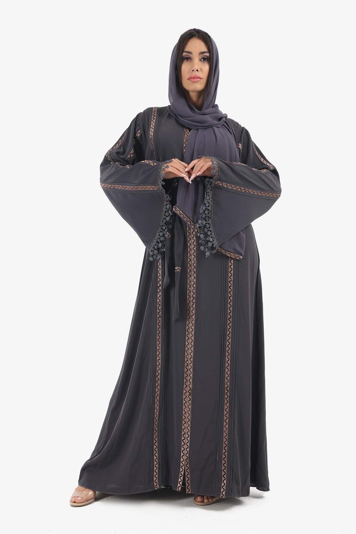 Long Bell Sleeves Abaya