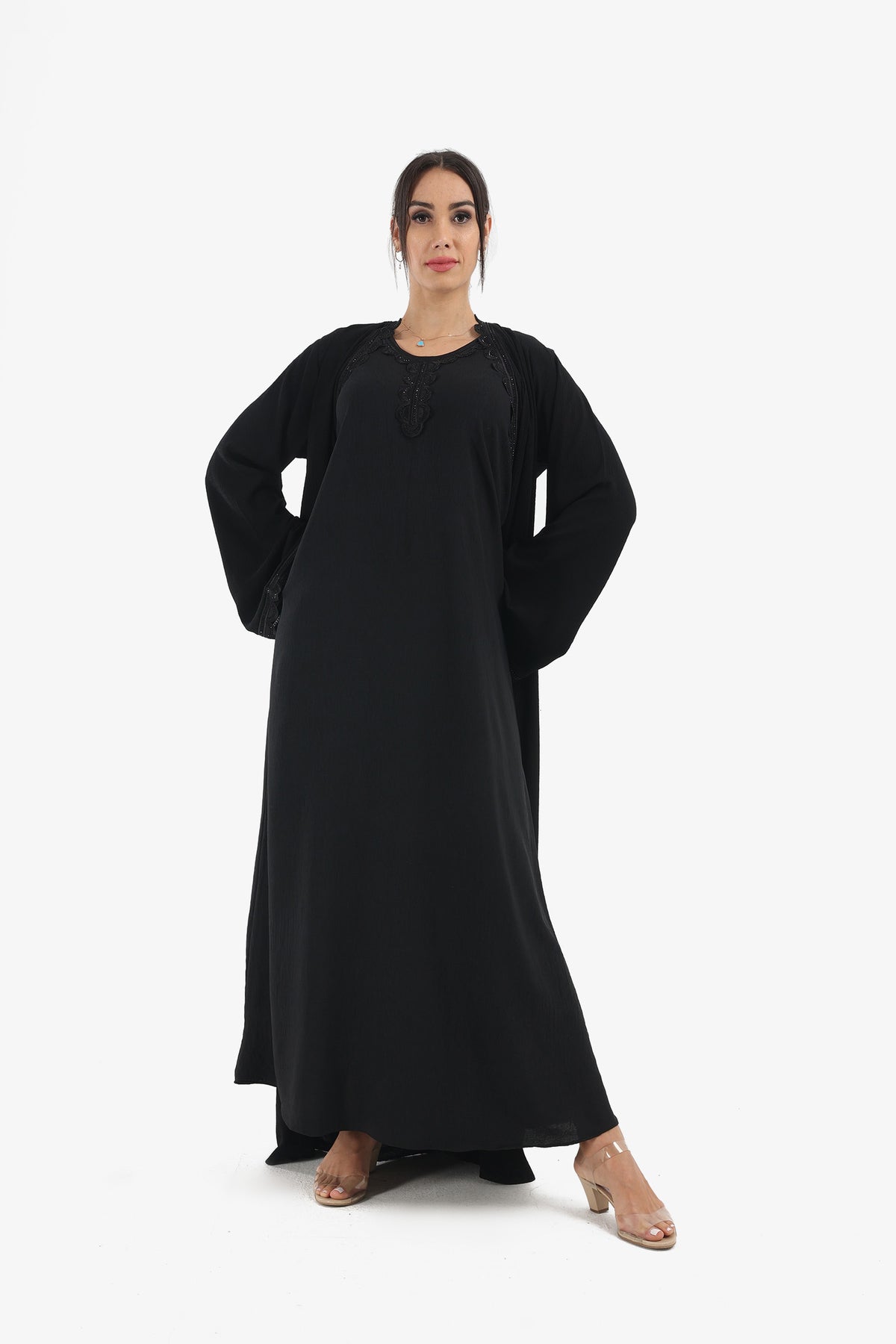 2-Piece Embellished Abaya